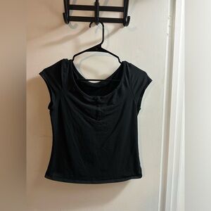 Lululemon Cap-Sleeve Henley T-Shirt